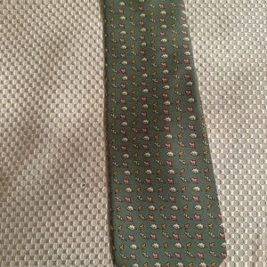 Vineyard Vines Green and Pink Patterned Tie